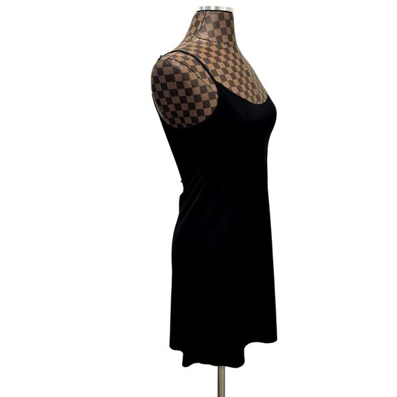Commando Black Mini Cami Slip Dress M/L Slimming Body Shaper Shapewear - Picture 3 of 8